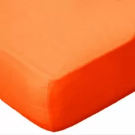 Prześcieradła - Carbotex Prześcieradło Jersey 90x200 z gumką KOLOR pomarańczowy orange - miniaturka - grafika 1