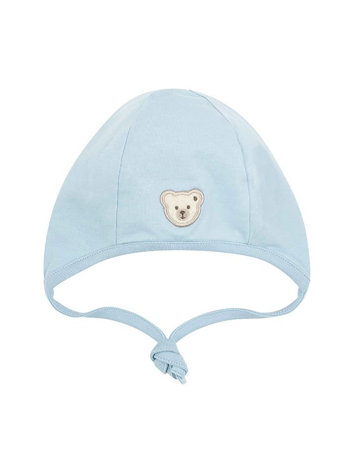Steiff Czapka w kolorze błękitnym