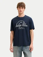 Koszulki męskie - Jack & Jones T-Shirt Denver 12291213 Niebieski Relaxed Fit - miniaturka - grafika 1