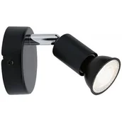 Lampy ścienne - Paulmann Carolina kinkiet 1x10W antracyt/chrom 66750 - miniaturka - grafika 1