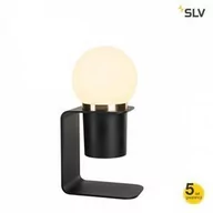 Lampy stojące - SLV Tonila lampa stołowa LED czarna/mosiądz - miniaturka - grafika 1