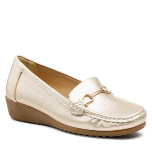 Mokasyny Clara Barson WSS20694-01 Gold - Półbuty damskie - miniaturka - grafika 1