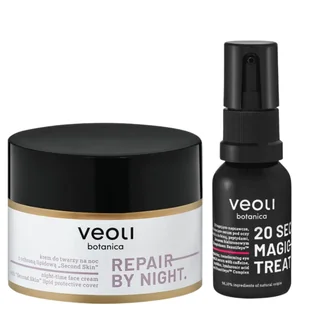 Veoli Botanica Zestaw: 20 Seconds Magic Eye Treatment 15ml+ Repair By Night 50ml - Zestawy kosmetyków damskich - miniaturka - grafika 1