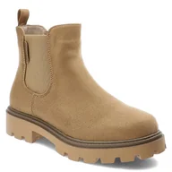 Botki damskie - Beżowe Sztyblety Big Star Ocieplane Obuwie Damskie - miniaturka - grafika 1