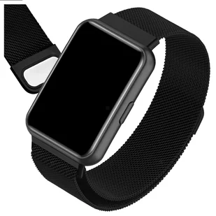 Pasek do Huawei Watch Fit 2 magnetyczny (Czarny) - Akcesoria do zegarków - miniaturka - grafika 1