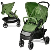 Wózki dziecięce - Wózek spacerowy spacerówka lekka podręczna Lorelli Rome zielona - miniaturka - grafika 1