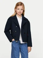 Płaszcze damskie - Tommy Hilfiger Płaszcz przejściowy KG0KG08053 Granatowy Regular Fit - miniaturka - grafika 1