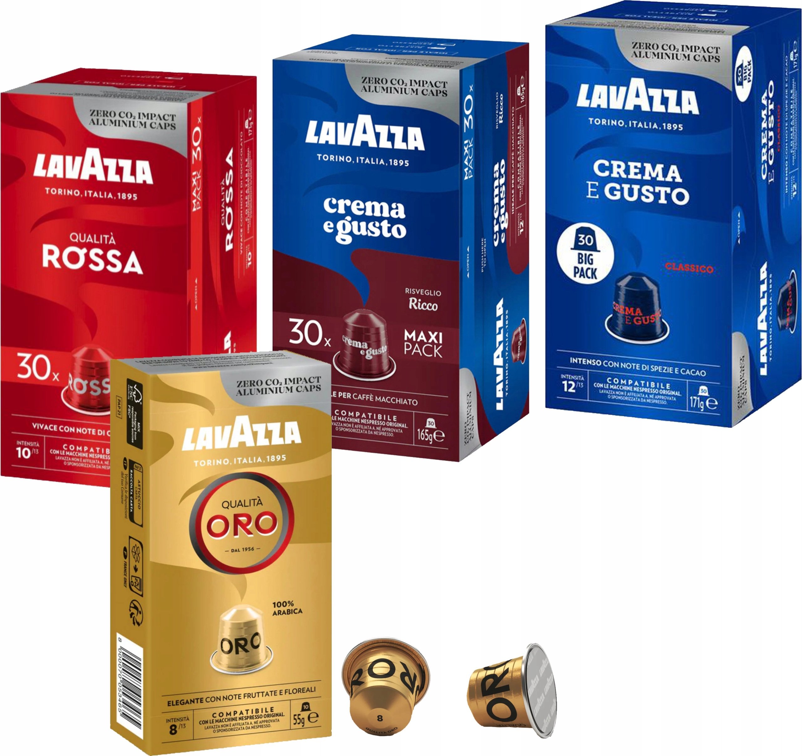Kapsułki do Nespresso Lavazza Mix 100 sztuk