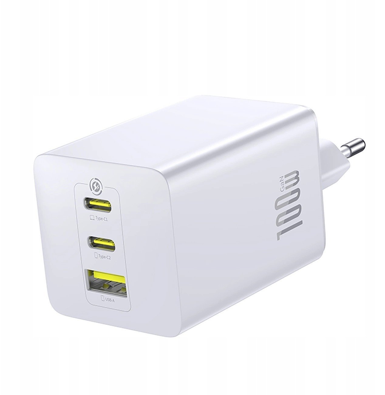 Ładowarka sieciowa Baseus EnerFill FE11 USB-A / 2xUSB-C 100W biała BSU9064