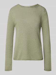 Sweter z dzianiny o kroju regular fit z czystej bawełny - Swetry damskie - miniaturka - grafika 1