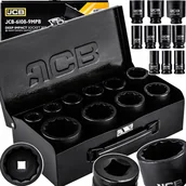 Klucze i nasadki - Zestaw nasadek udarowych głębokich 3/4" 10el. 12-kątnych 17-46mm - miniaturka - grafika 1