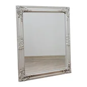 Lustra - Lustro Ścienne w Ozdobnej, Srebrnej Ramie 44403 / POLOMEBLE - miniaturka - grafika 1