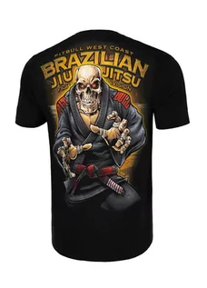 Koszulki sportowe męskie - Pit Bull T-Shirt Koszulka BJJ 19 Black - grafika 1