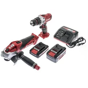 EINHELL Zestaw elektronarzędzi TE-TK 18Li Kit 18 LI KIT CD+AG) 1.5AH 3AH - Zestawy narzędziowe - miniaturka - grafika 1