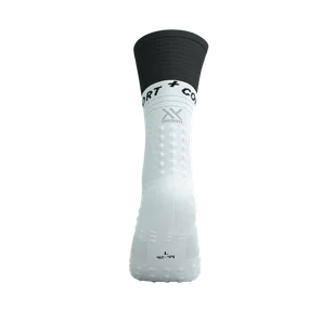 COMPRESSPORT Skarpetki kompresyjne do biegania MID COMPRESSION SOCKS V2.0 white/black - Skarpetki sportowe męskie - miniaturka - grafika 6