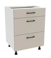 Szafki kuchenne - Szafka Dolna Presto 3 Szuflady 60X82 Cm Płyta Laminowana Biały/Kaszmir - miniaturka - grafika 1