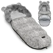 Akcesoria do wózków - Ricokids Śpiworek do wózka, sanek Elmi Ricokids - biały 720003 - miniaturka - grafika 1