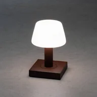 Lampy ogrodowe - Konstsmide Lampa stołowa LED Monaco zewnętrzna, rdzawobrązowa - miniaturka - grafika 1