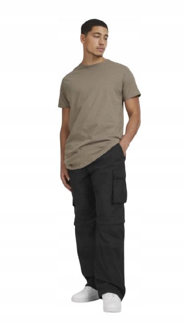 URBAN CLASSICS SZARY T-SHIRT MĘSKI Z OKRĄGŁYM DEKOLTEM 3XL J7A