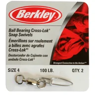 Inne akcesoria dla wędkarzy - Krętliki łożyskowe z agrafkami Berkley McMahon Nickeled Ball Bearing Swivels - miniaturka - grafika 1