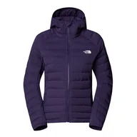 Kurtki i kamizelki sportowe damskie - Kurtka The North Face Belleview Stretch Down Hoodie 0A7UK51JI1 - fioletowa - miniaturka - grafika 1
