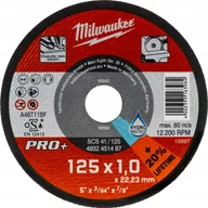 Tarcze do pił - Milwaukee Abrasive disc for cutting ner. for metal 125mmx1.0x22.23 pro+ SCS41 200 units - miniaturka - grafika 1