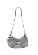 Torebki damskie - PINKO Damska torba Love Bon Crossbody Mini Sh, Zzfo_srebrno-old-srebrna, Zzfo_srebrny-old-srebrny - miniaturka - grafika 1