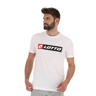 Koszulki sportowe męskie - Koszulka z krótkim rękawem męska LOTTO TEE LOGO - miniaturka - grafika 1