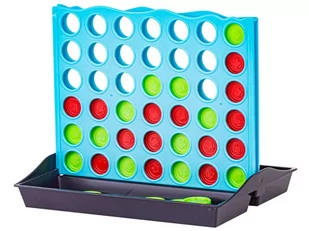 Logiczna Gra Umysłowa Planszowa 4 In A Row, 4 w Rzędzie, Plansza + Żetony - Gry planszowe - miniaturka - grafika 3