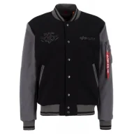 Odzież taktyczna i umundurowanie - Kurtka Alpha Industries Varsity Air Force Jacket 138107 03 - Czarna M - miniaturka - grafika 1