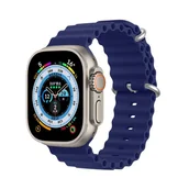 Akcesoria do smartwatchy - Pasek Dux Ducis Strap Apple Watch 4/5/6/7/8/SE 40/41mm granatowy (OceanWave - miniaturka - grafika 1