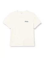 Koszulki męskie - Wrangler Męski t-shirt z logo, biały (Worn White), XL, Worn White, XL - miniaturka - grafika 1