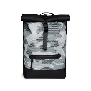 Plecak Rains Rolltop Rucksack Mesh W3 (kolor Czarny. Szary/Srebrny, rozmiar uniwersalny) - Plecaki - miniaturka - grafika 1