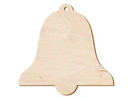 Ozdoby bożonarodzeniowe - PartyShow Zawieszka drewniana Dzwonek - 10 cm - 1 szt. DBN-D01 - miniaturka - grafika 1