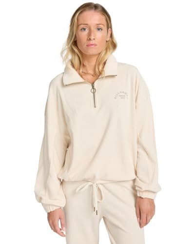 Billabong Coffee Time White XS dzianinowy top z krótkim rękawem