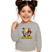 Bluzy dla dziewczynek - BLUZA DZIECIĘCA 67 SIX SEVEN VIRAL HUNTRIX 104 DLA CHŁOPCA DZIEWCZYNKI - miniaturka - grafika 1