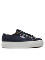 Trampki damskie - Superga Tenisówki Multicolor Beads 2740 S4131FW Granatowy - miniaturka - grafika 1