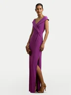 Sukienki - LAUREN RALPH LAUREN Sukienka wieczorowa 253863940025 Fioletowy Slim Fit - miniaturka - grafika 1