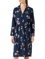 Sukienki - VERO MODA Petite Women's VMLYDIA LS Calf Shirt Dress WVN PTT sukienka, Navy Blazer/AOP:Lana, L/P, Navy Blazer/Aop:lana, L Maly - miniaturka - grafika 1