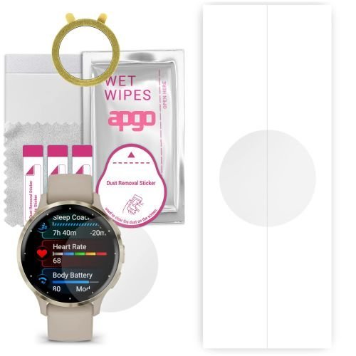 1x folia hydrożelowa ochronna do Garmin Venu 3S - apgo Smartwatch Hydrogel Protection Ochrona na ekran smartwatcha