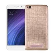 Etui i futerały do telefonów - NoName Etui Carbon Fiber Xiaomi Redmi 4A złoty/gold - miniaturka - grafika 1