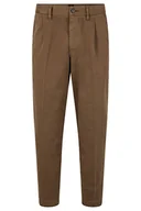 Spodnie męskie - BOSS Spodnie męskie, płaskie, ciemnozielone, 3530 - miniaturka - grafika 1