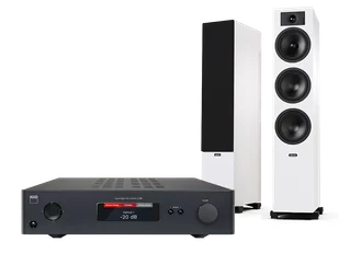 NAD C 368 (czarny) + Tesi 6 (biały) - Zestawy stereo - miniaturka - grafika 1