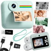 Aparaty natychmiastowe - Aparat NATYCHMIASTOWY dla dzieci zdjęcia kolor selfie menu PL gry Drukuś - miniaturka - grafika 1