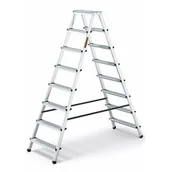 Drabiny - DRABEST Drabina aluminiowa dwustronna 2x8 stopniowa 125 kg - miniaturka - grafika 1