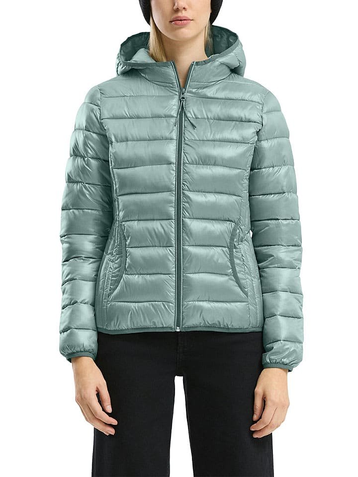 s.Oliver Kurtka pikowana w kolorze turkusowym