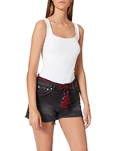 Pepe Jeans Damskie szorty kąpielowe Bonita Black - Spodenki damskie - miniaturka - grafika 1