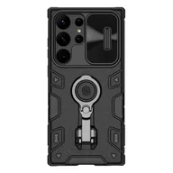 Etui i futerały do telefonów - Nillkin Etui z ochroną aparatu CamShield Armor Pro do Samsung Galaxy S23 Ultra, czarne - miniaturka - grafika 1