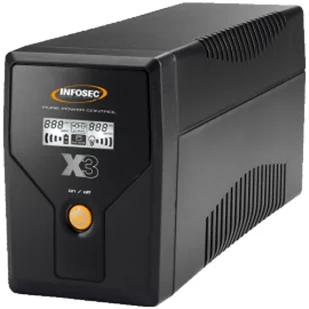 Infosec X3 EX LCD USB 1000 zasilacz UPS Technologia line-interactive 1 kVA 2 x gniazdo sieciowe 65968 65968 - Zasilacze awaryjne UPS - miniaturka - grafika 1
