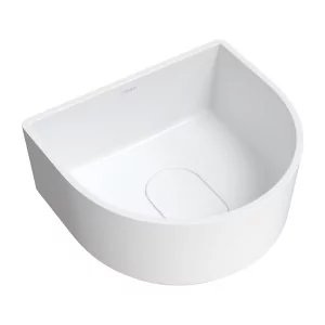 Omnires CADENCE420BM CADENCE420BM CADENCE umywalka nablatowa Marble+ 42 x 37 x 19 cm biały mat - Umywalki - miniaturka - grafika 1